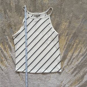 Caution To The Wind Diagonal Striped Tank Top